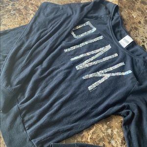 A pink long sleeve shirt